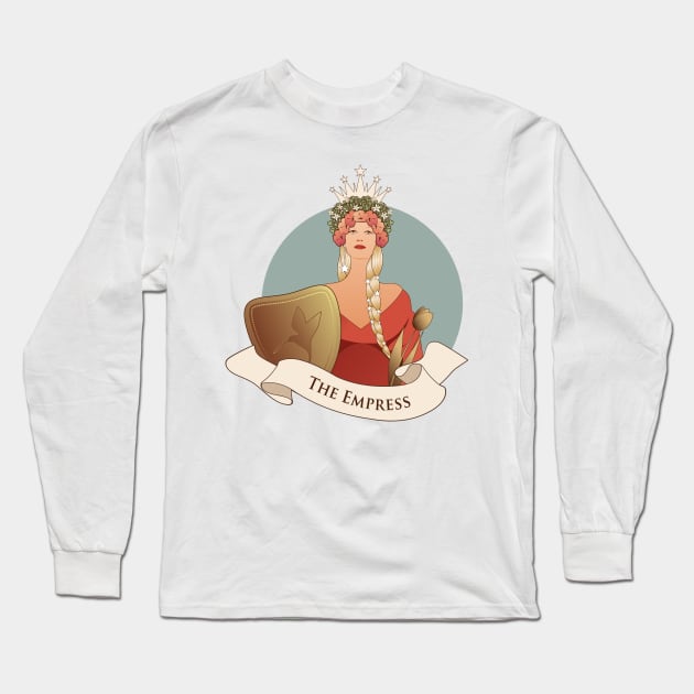 Tarot Arcana: The Empress Long Sleeve T-Shirt by LaInspiratriz